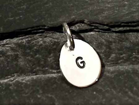 Sterling Silver Letter "G" Charm