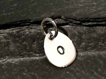 Sterling Silver Letter "O" Charm