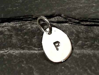 Sterling Silver Letter "P" Charm