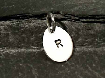 Sterling Silver Letter "R" Charm
