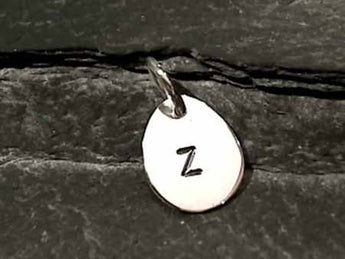 Sterling Silver Letter "Z" Charm