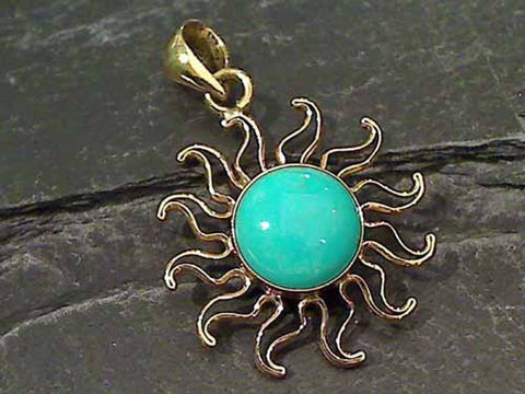 Turquoise, Alchemia Sun Pendant