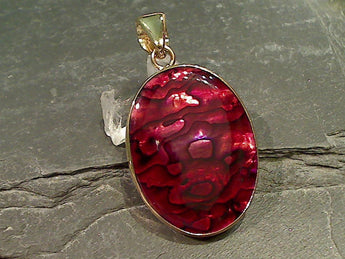 Alchemia and Red Abalone Pendant