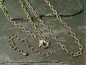 17"-20" Gold Tone Open Link Chain