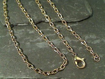 24" Gold Tone Open Link Chain