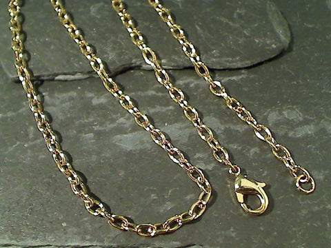 30" Gold Tone Open Link Chain