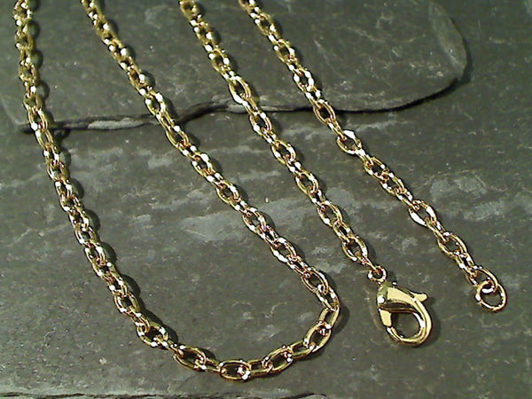24" Gold Tone Open Link Chain