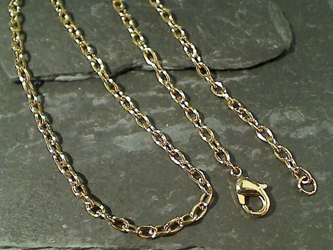 24" Gold Tone Open Link Chain