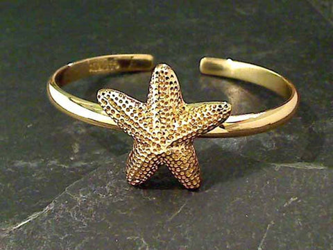 Alchemia Textured Starfish Cuff Bracelet