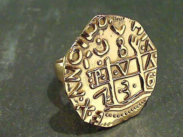 Alchemia Replica Treasure Coin Ring, Adj. Size