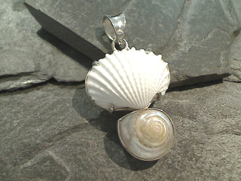 Sea Shells, Sterling Silver Pendant