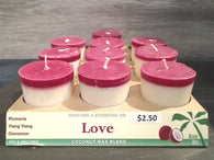 "Love" Scented Votive Candle