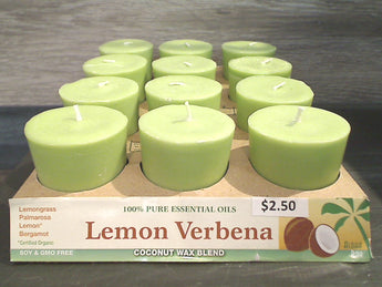 Lemon Verbena Scented Votive Candle