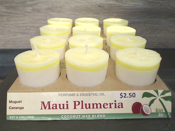 Maui Plumeria Scented Votive Candle