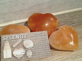 Orange Selenite Large Gemstone Heart