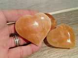 Orange Selenite Large Gemstone Heart