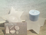 Selenite Star Shaped Candle Holder