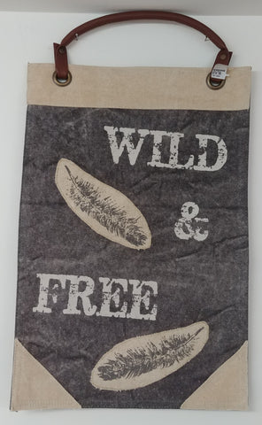 Wild And Free Wall Hanging 18'' x 12''