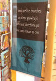 Tree Of Life Family Roots Scroll Banner 47" x 15"