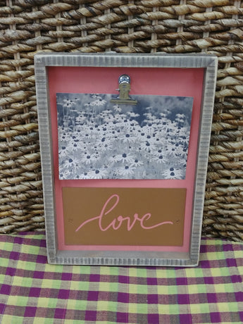 ''Love'' Clip On Picture Frame