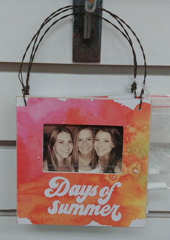 ''Days Of Summer'' Hanging Picture Frame