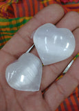 White Selenite Small Gemstone Heart