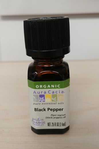 Organic Black Pepper .25 oz Pure Essential Oil