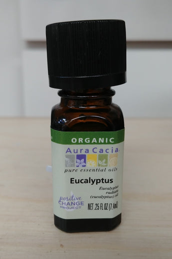 Organic Eucalyptus .25oz Pure Essential Oil
