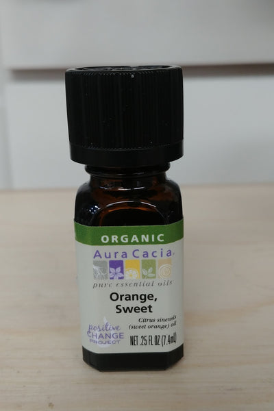 Organic Orange, Sweet, .25oz Pure Essential Oil
