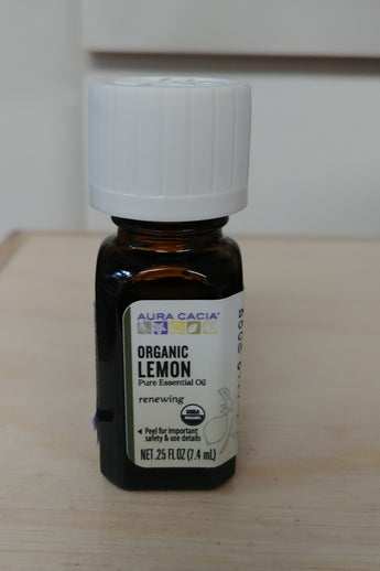 Organic Lemon .25oz Pure Essential Oil