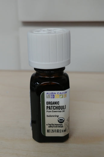 Organic Patchouli .25oz Pure Essential Oil